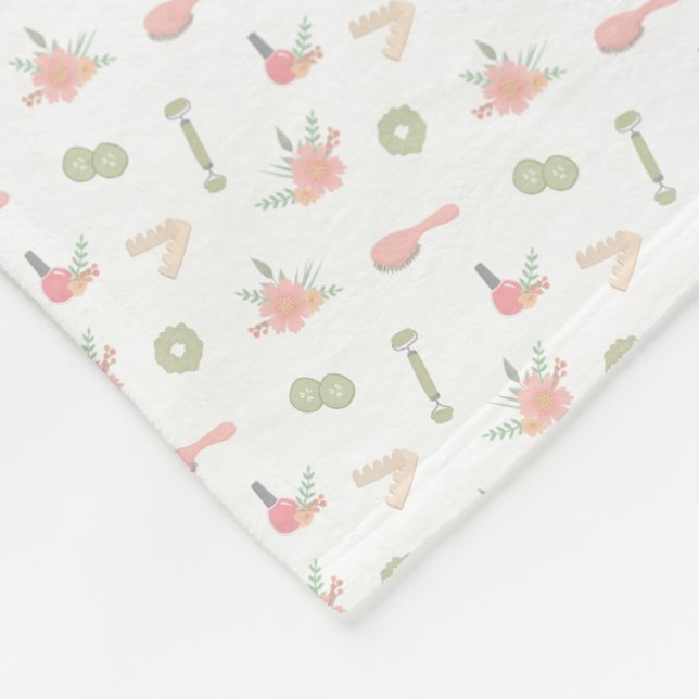 Cobertor De Velo Coisas de Spa Elegante com design floral (Quina)