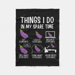 Cobertor De Velo Coisas Que Eu Faço No Meu Horário Livre EggPlant V