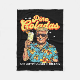 Cobertor De Velo Coladas Donald Trump Summer Vacation Hawaii Beach