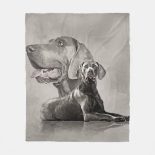 Cobertor De Velo Colagem de Cães Weimaraner nº 2
