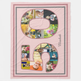 Cobertor De Velo Colagem de Fotografias com 50 Festas de aniversári