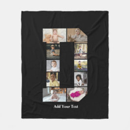 Cobertor De Velo Colagem de Fotografias com design Carta D