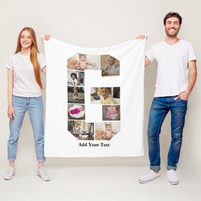 Cobertor De Velo Colagem de Fotografias com design Letra G (In Situ)