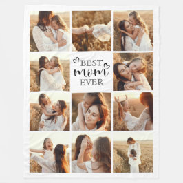 Cobertor De Velo Colagem de Fotografias da Melhor Mãe Moderna Nunca