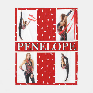 Cobertor De Velo Colagem de Fotografias de Natal Sprinkle 4