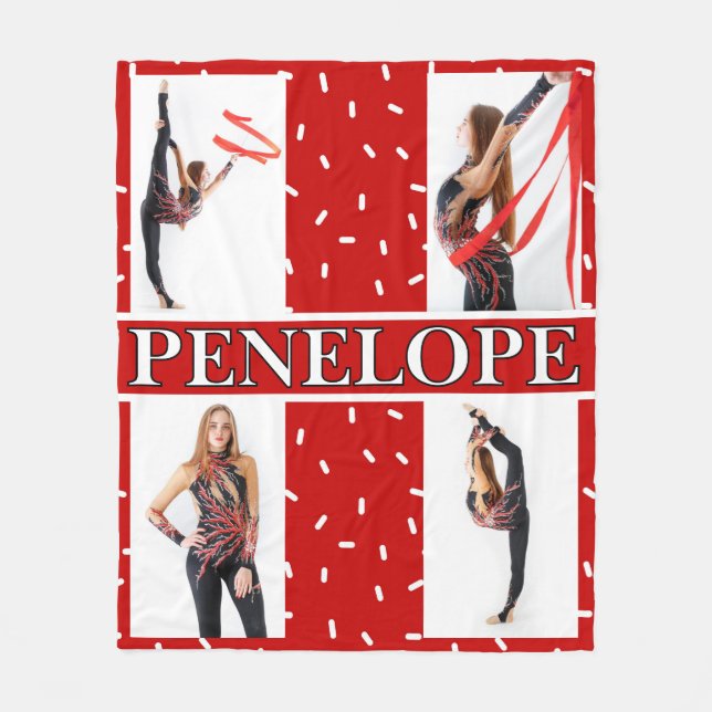 Cobertor De Velo Colagem de Fotografias de Natal Sprinkle 4 (Frente)