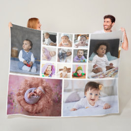Cobertor De Velo Colagem de Fotografias do Design 13