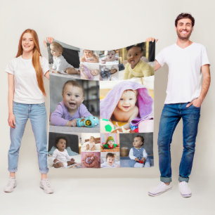 Cobertor De Velo Colagem de Fotografias do Design 14