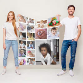 Cobertor De Velo Colagem de Fotografias do Design 17