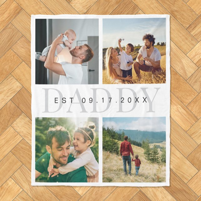 Cobertor De Velo Colagem de Fotografias do pai Moderno (Criador carregado)