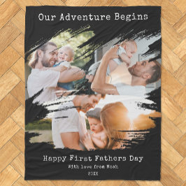 Cobertor De Velo Colagem de Fotografias do Traço do Pincel do Prime