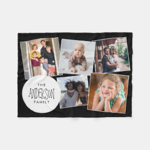 Cobertor De Velo Colagem de Fotografias Moderna Amigos da Família C