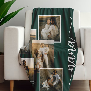 Cobertor De Velo Colagem de Fotografias Nana Neto 5 Personalizada V
