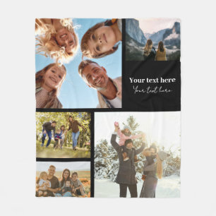 Cobertor De Velo Colagem de Fotografias Personalizada 5