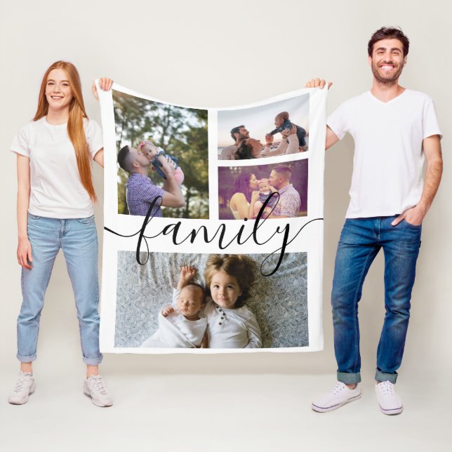 Cobertor De Velo Colagem de Fotografias Personalizada Família Perso (In Situ)