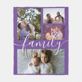 Cobertor De Velo Colagem de Fotografias Personalizada Família Perso