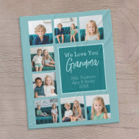 Colagem de Fotografias Teal & White 8 - Nós Amamos