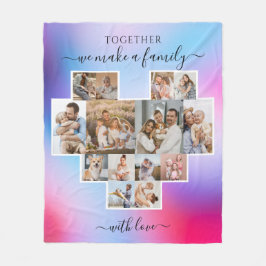 Cobertor De Velo Colagem de Fotos 14 da Família Moderna