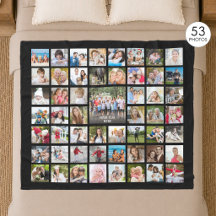 Colagem de Fotos 53 Fotos Personalizadas Preto