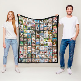 Cobertor De Velo Colagem de Fotos 99 Imagens Quadradas