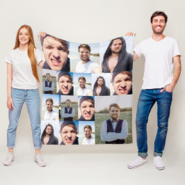 Cobertor De Velo Colagem de Fotos Coloque seu rosto em um