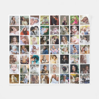 Cobertor De Velo Colagem de Fotos da Família 56 Imagem Quadrada Per