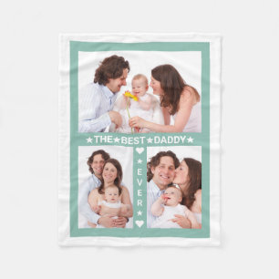 Cobertor De Velo Colagem de Fotos da Família Nunca Mais Pai Do Melh