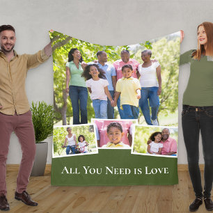 Cobertor De Velo Colagem de Fotos da Família Tudo o que Precisa é A