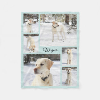 Cobertor De Velo Colagem de fotos de animais de estimação macios e 