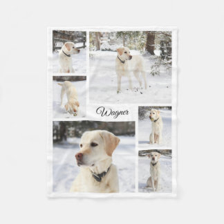 Cobertor De Velo Colagem de fotos de animais de estimação macios e 