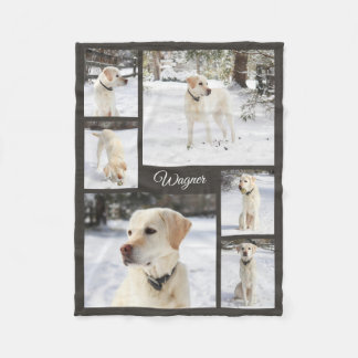 Cobertor De Velo Colagem de fotos de animais de estimação macios e 