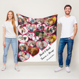 Cobertor De Velo Colagem de Fotos de Aniversário de Casamento de ca