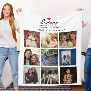 Cobertor De Velo Colagem de Fotos de Coração Rosa Quente do Script