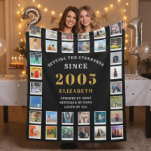 Colagem de Fotos de Família de Aniversário de 21 A