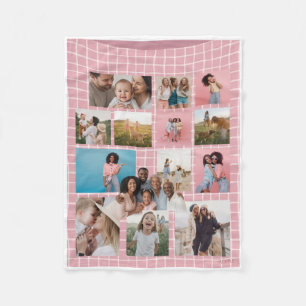 Cobertor De Velo Colagem de Fotos de Memórias Encantadoras Crianças