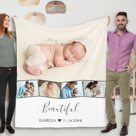Cobertor De Velo Colagem de Fotos do Bebê Zigzag Picture Strip Bran
