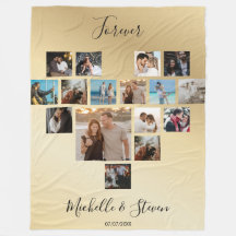 Colagem de Fotos do Coração do Dia de os namorados