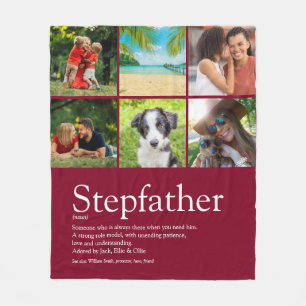 Cobertor De Velo Colagem de Fotos do Padrasto Moderno e Legal