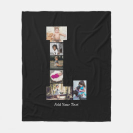 Cobertor De Velo Colagem de Fotos em Preto e Branco L