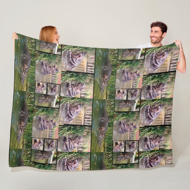 Cobertor De Velo Colagem de Fotos Hippo, (In Situ)