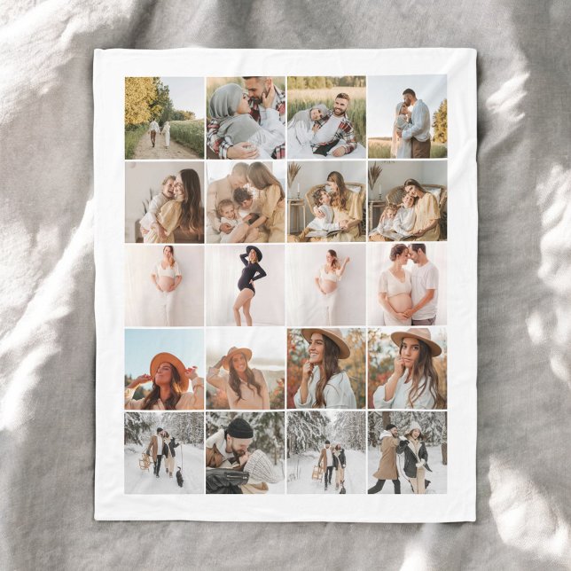 Cobertor De Velo Colagem de Fotos Moderna 20 (Criador carregado)