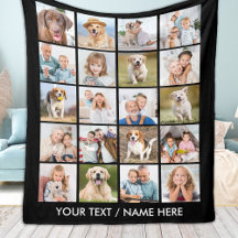 Colagem de Fotos Moderna 20 Média Preta Personaliz