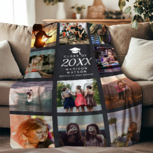 Cobertor De Velo Colagem de Fotos Moderna do Instagram Chalk