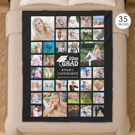 Cobertor De Velo Colagem de Fotos Moderna para Nome da Escola de Gr
