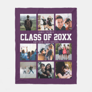 Cobertor De Velo Colagem de Fotos Moderno para Graduação Nove Insta