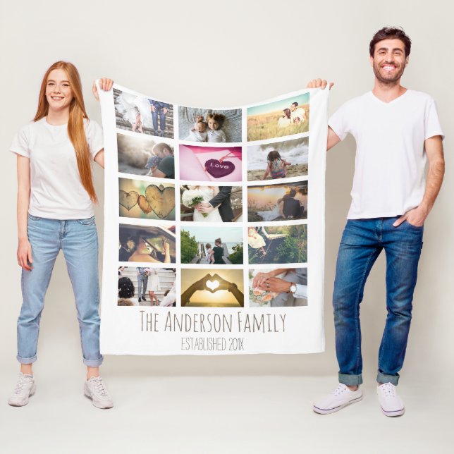 Cobertor De Velo Colagem de Fotos Personalizada (In Situ)