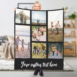 Cobertor De Velo Colagem de Fotos Personalizada 7