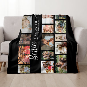 Cobertor De Velo Colagem de Fotos Personalizadas das Melhores Amiga