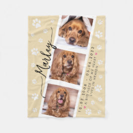 Cobertor De Velo Colagem de Fotos Personalizadas de Memória de Pet 