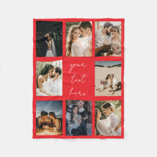 Cobertor De Velo Colagem de Fotos Personalizadas Foto Romântica